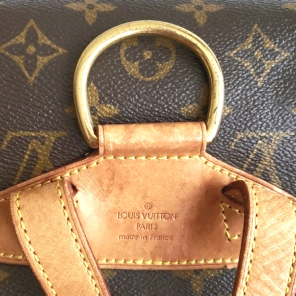 Authentic LOUIS VUITTON LV Monogram Canvas Montsouris Backpack good cond… - Picture 4 of 17